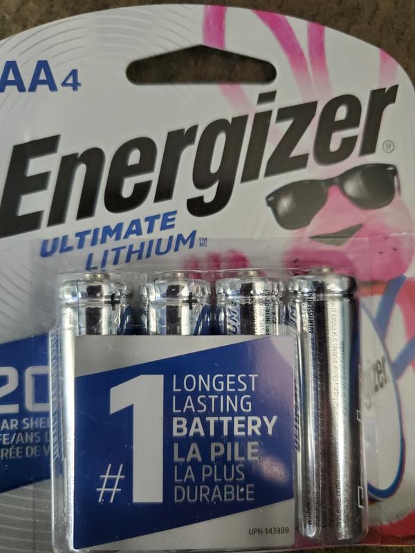 Pile Lithium Ultimate - AA/LR6 - 1.5 V - Lot de 4 - Energizer 