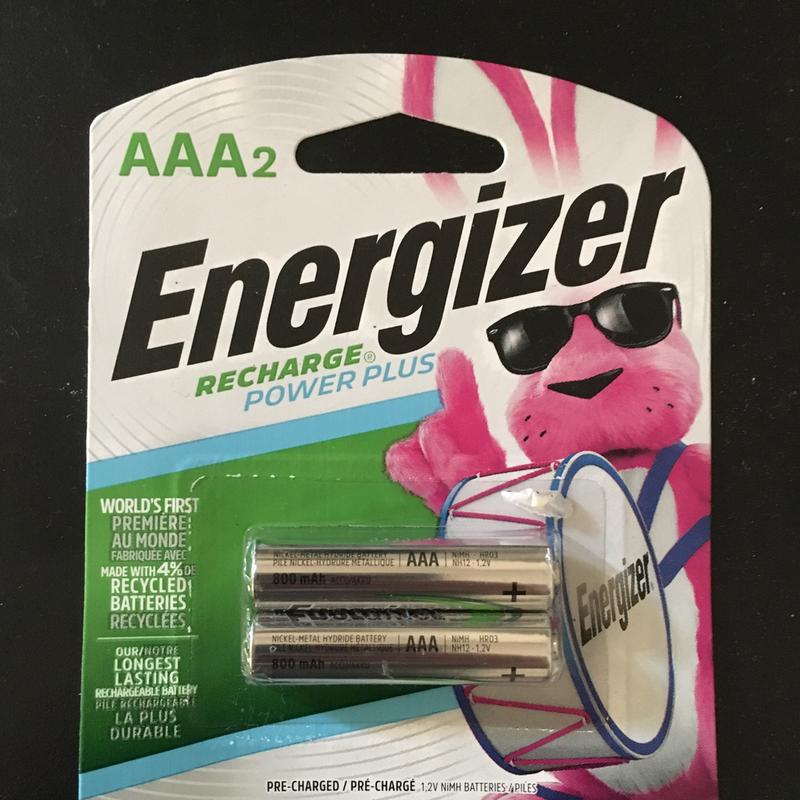 Energizer Power Plus AAA 800mAh 1.2V NiMH Rechargeable Batteries