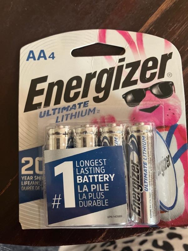 Energizer® Ultimate Lithium AA Batteries, 1.5 V, 8/Pack
