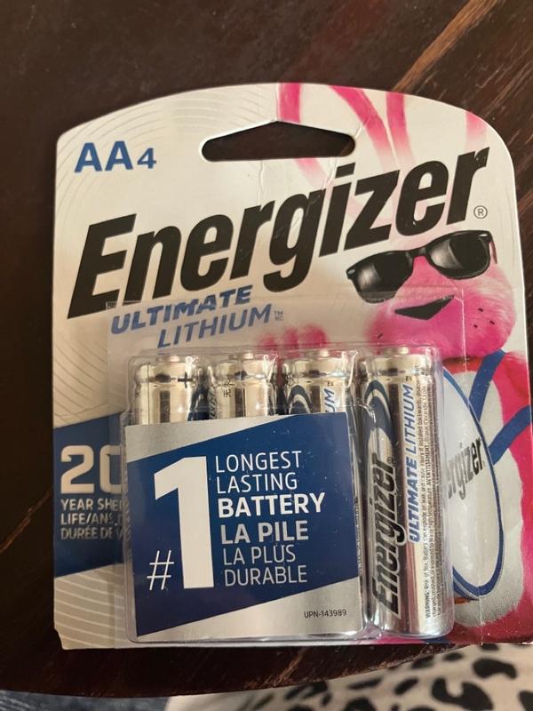 Energizer Ultimate Lithium AA Batteries (8-Pack), 1.5V Lithium