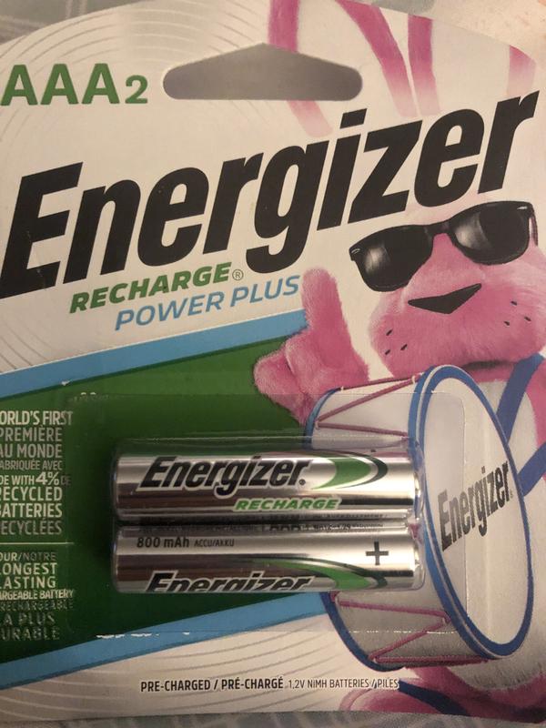 Energizer Piles Rechargeables AAA, Recharge Power Plus, Lot de 12