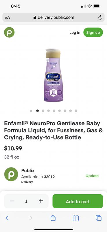 Enfamil gentlease ready to feed best sale 32 oz