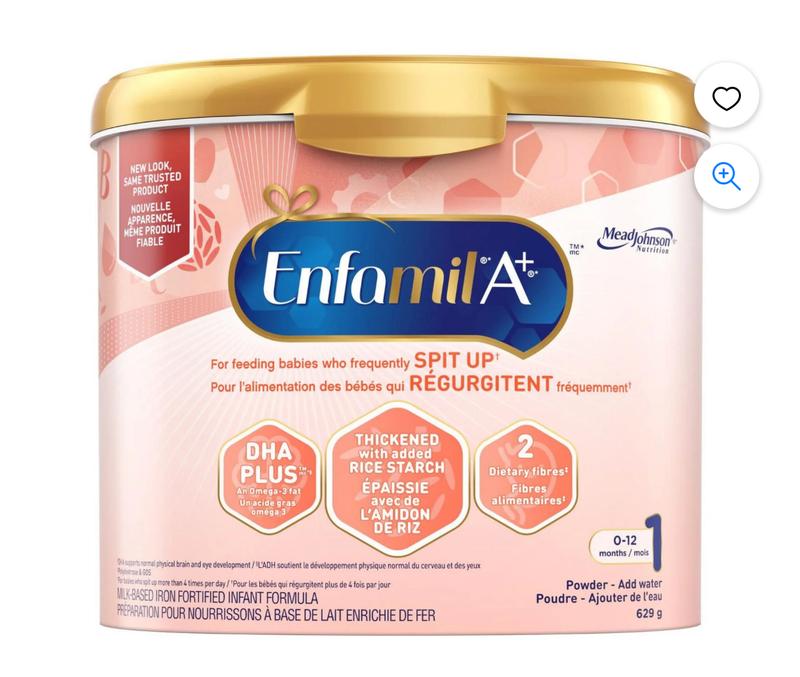 Enfamil A+ for frequent Spit Up, Powder, 629g