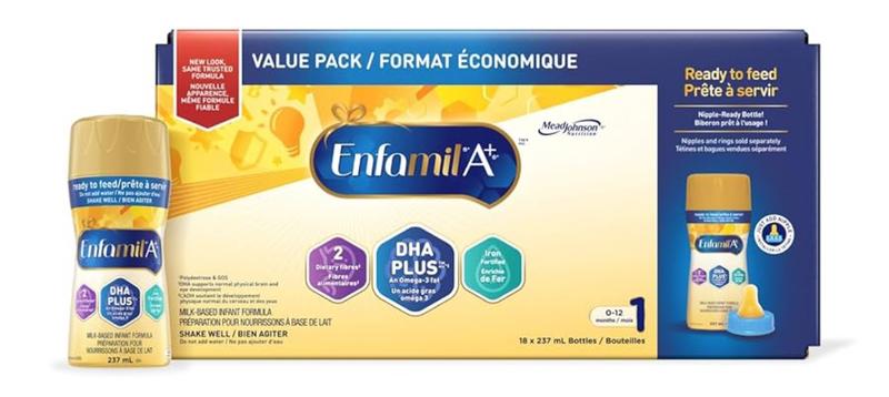Enfamil A+ Infant Formula, Concentrated Liquid Cans, 385mL, 12