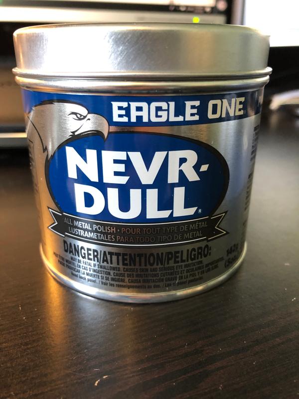 Eagle One Never-Dull Wadding Metal Polish (5 oz.) Bundle with Microfiber Cloth (3 Items)