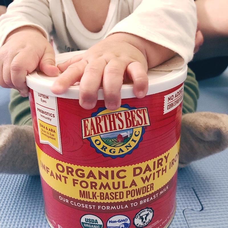 Organic dairy infant store formula with iron