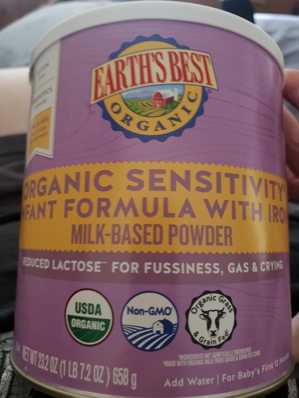 earth's best organic sensitivity infant formula