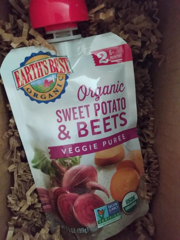 Earth's Best® Organic 3.5 oz. Sweet Potato & Beets Baby Food Puree