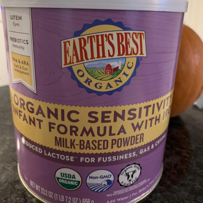 Organic sensitive best sale baby formula