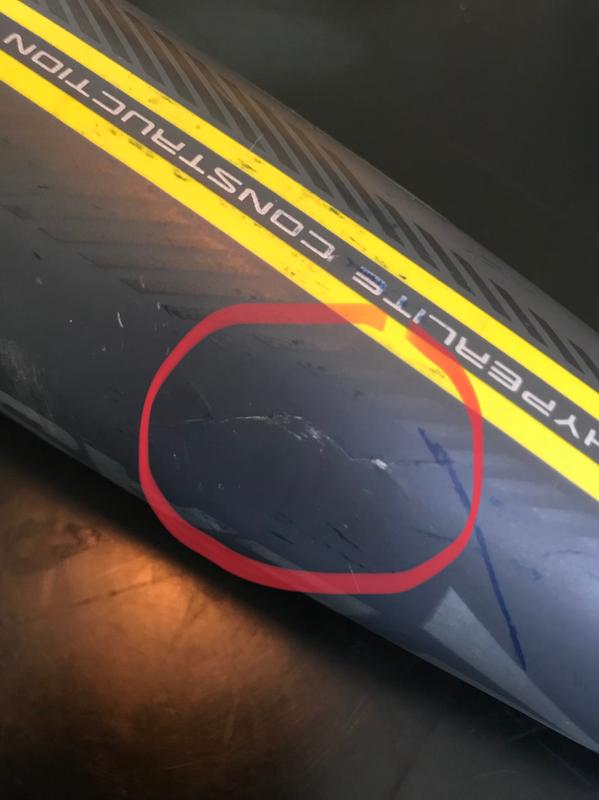 easton ghost cracking