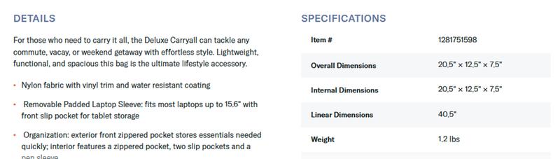 Stated dimensions are not correct