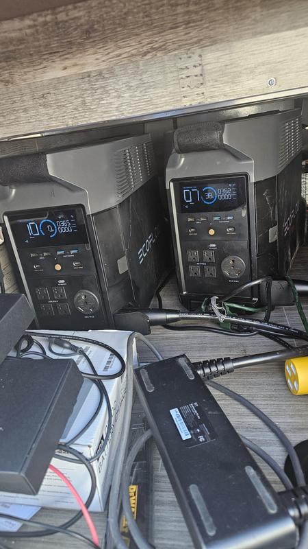 Underside storage setup with 50 amp bridge