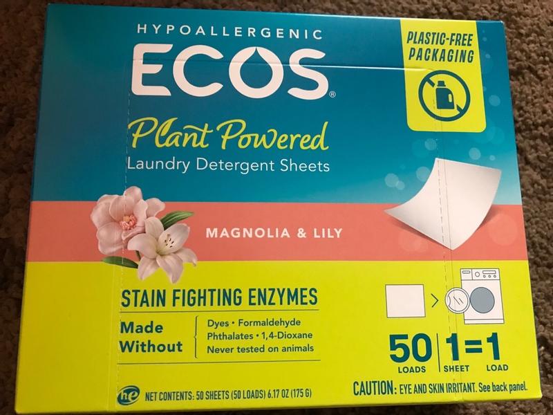 Ecosnext Laundry Detergent, Hypoallergenic, Free & Clear - 50 squares [175 g]