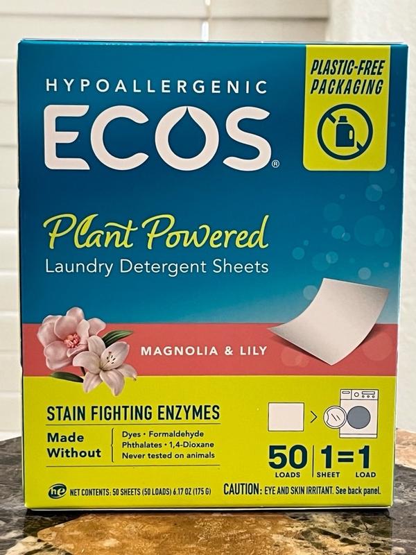 Ecosnext Laundry Detergent, Hypoallergenic, Free & Clear - 50 squares [175 g]