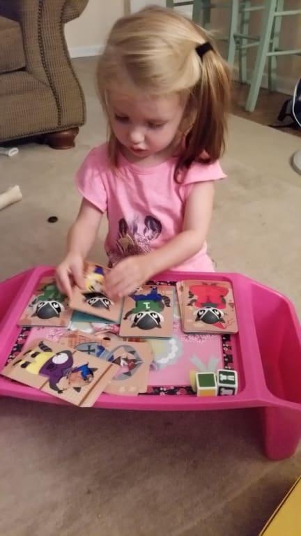 My daughter playing on her own.