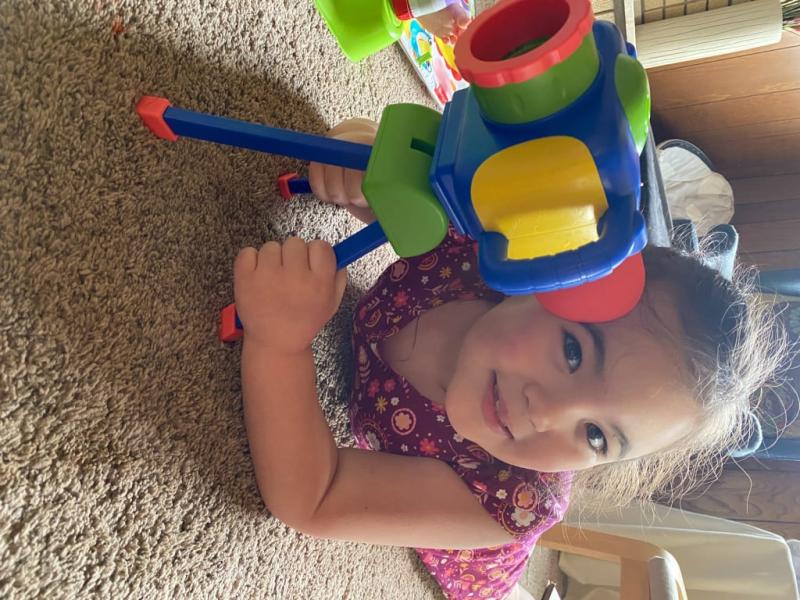 My daughter testing it out!