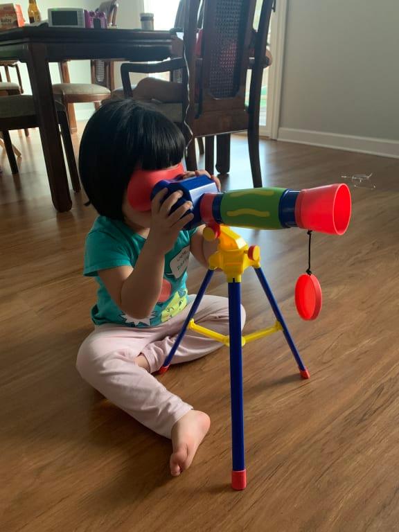 trying to look for something in the house