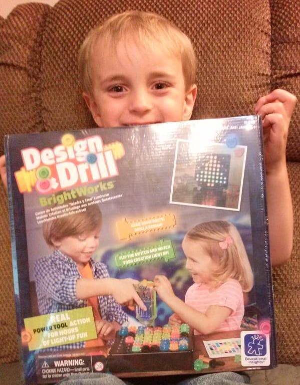 He couldn't wait to open the box!