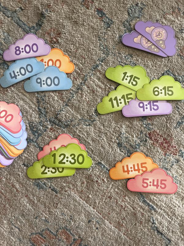 All cards are either :00, :15, :30, :45