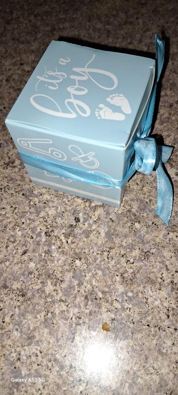 50pz Bomboniere Carta Baby Shower Favores Kraft Scatole di