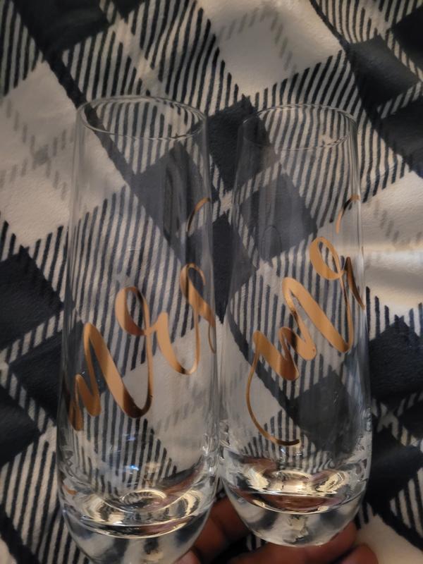 Customer Reviews Blue Panda Mr and Mrs Champagne Flutes for Bride and