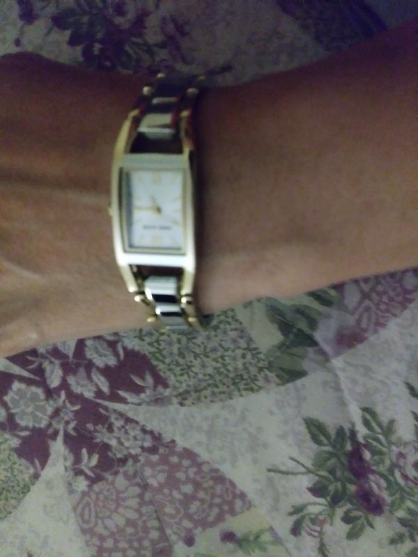 Anne Klein two tone bracelet watch