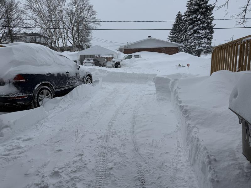 Aftermath of a snowstorm