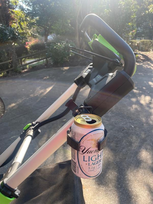 Beverage holder nice option for us hard working yard guys