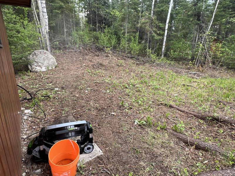 Fan in use way out in the bush at camp