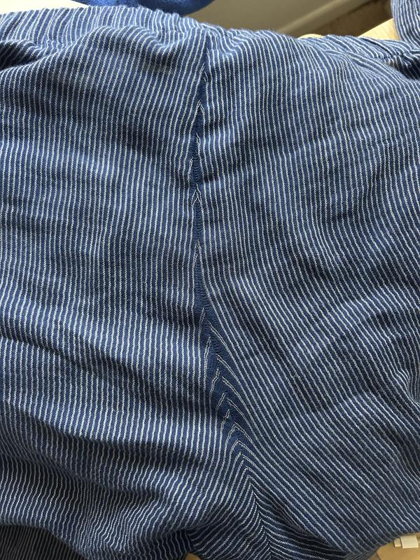Customer photo for "seams pull out - thin fabric"