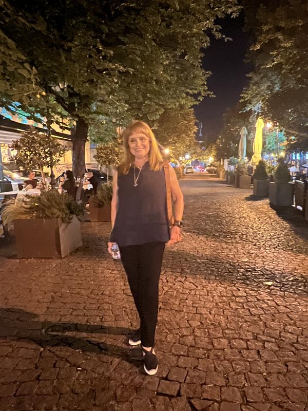 After dinner and a full day at a conference! Paired with an Eileen Fisher top.