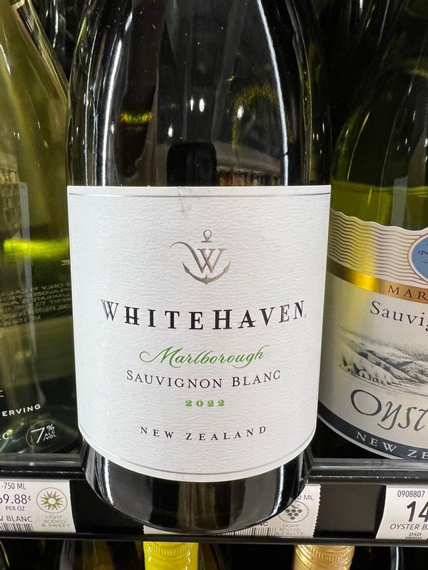 Whitehaven New Zealand Sauvignon Blanc White Wine, 750ml Glass Bottle 