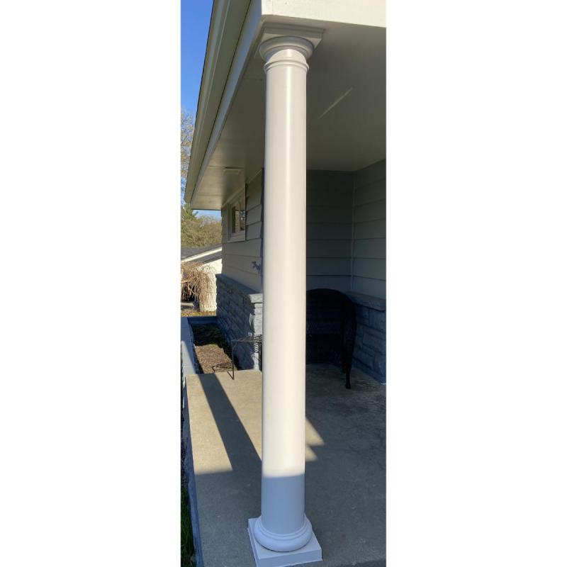 Ekena Millwork Endura-Stone 8-ft x 8-in Unfinished Fiberglass Round ...
