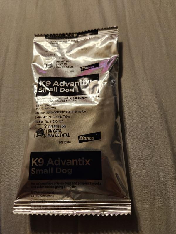 K9 Advantix, Tick & Mosquito Prevention 2-Monthly Treatments for Small  Dogs, 4-10 lbs.