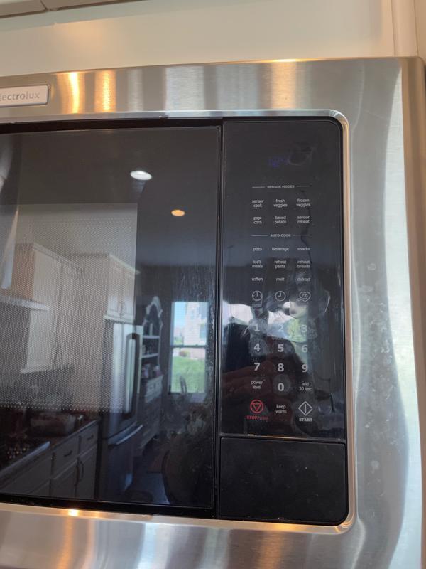 Electrolux microwave deals display dim