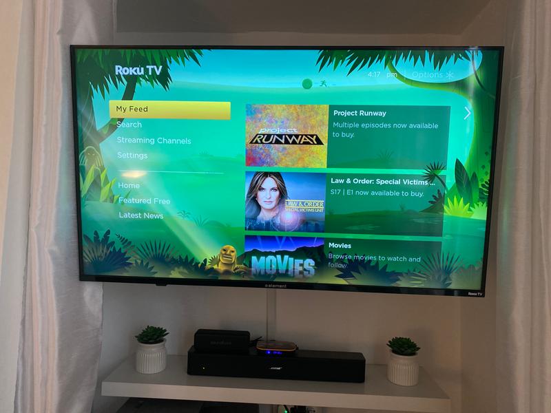 Element 43 4k Uhd Hdr10 Roku Tv Frameless Element Electronics