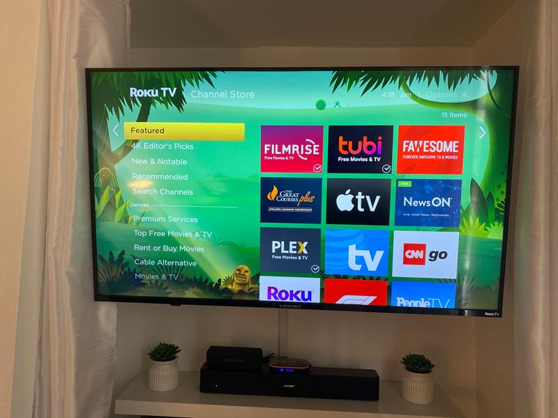 Element 43 4k Uhd Hdr10 Roku Tv Frameless Element Electronics