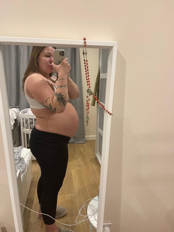 Customer photo for "This oil has safe my pregnant belly from marks"