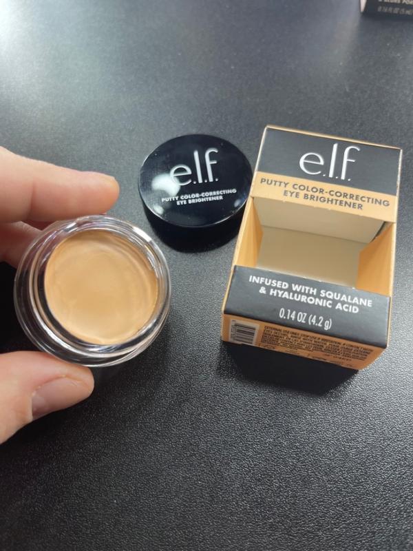 e.l.f. Cosmetics Putty Color-Correcting Eye Brightener, infused with  squalane and hyaluronic acid, 0.14 g 