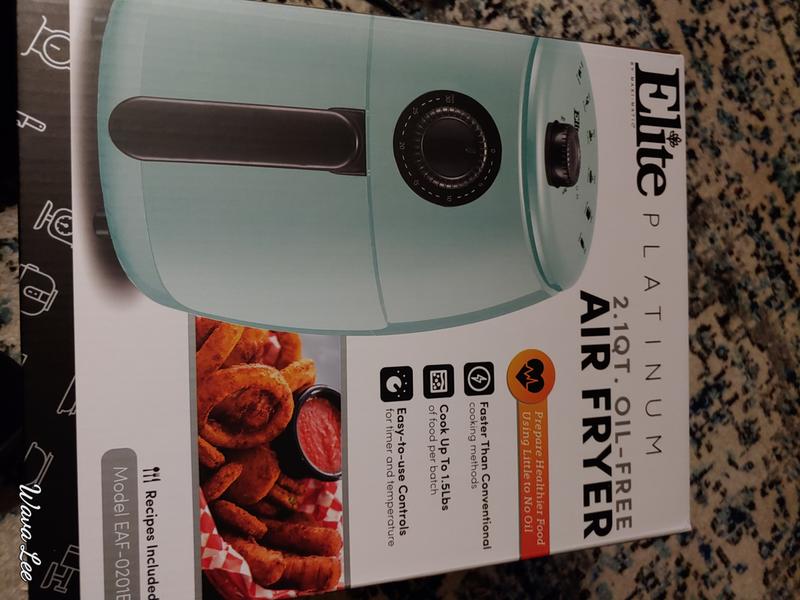 Elite Gourmet 2.1qt Hot Air Fryer with Adjustable Timer and