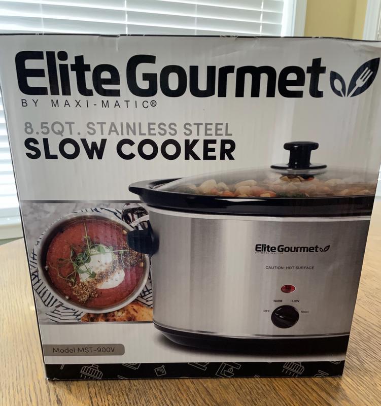 Elite Gourmet 1.5-qt. Mini Slow Cooker ,Stainless Steel