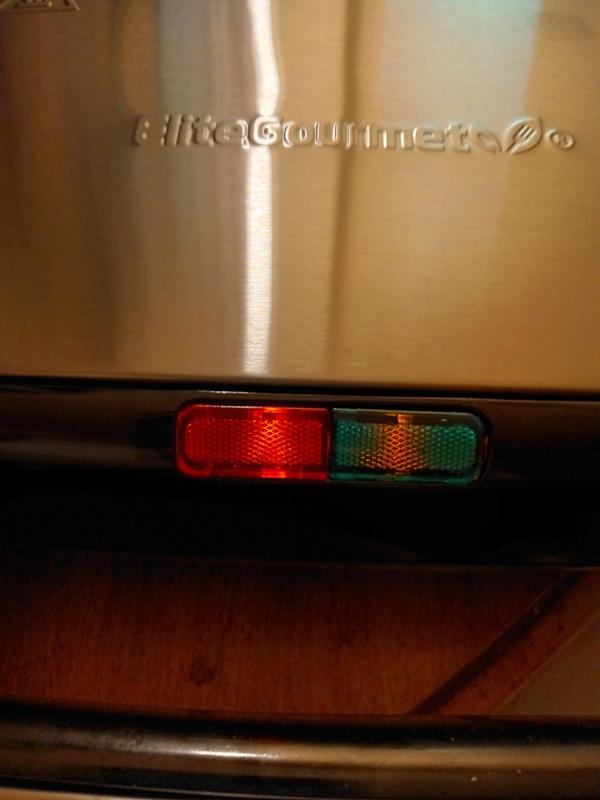 Lights show it's cooking