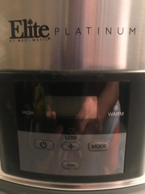 Elite Platinum 8.5-Quart Stainless Steel Digital Slow Cooker - 8597756