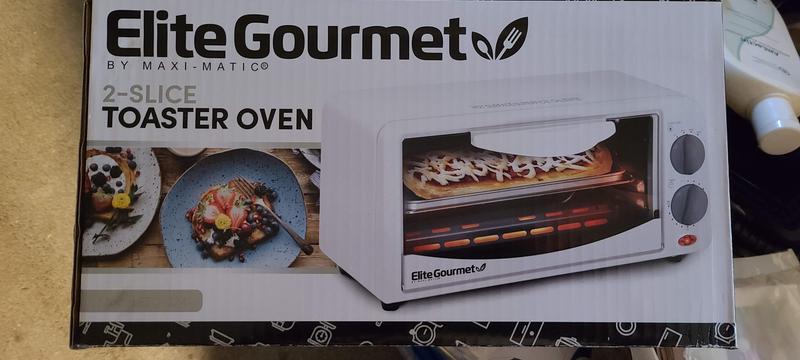 Elite 2-Slice White Toaster Oven (650-Watt) at