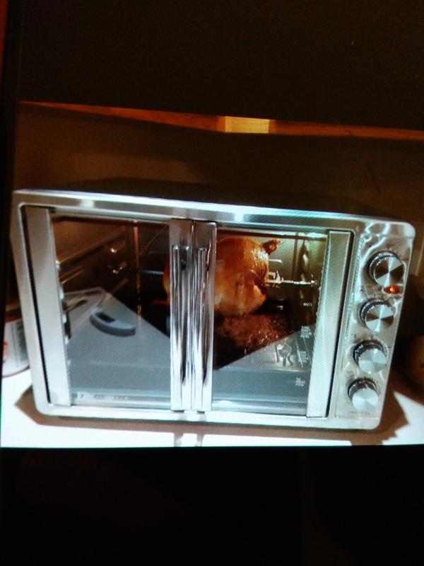 45L French Door Convection Toaster Oven Rotisserie