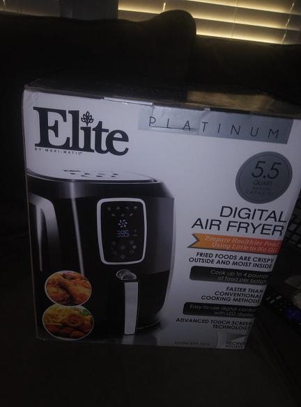 Elite platinum 5.5 outlet quart digital air fryer