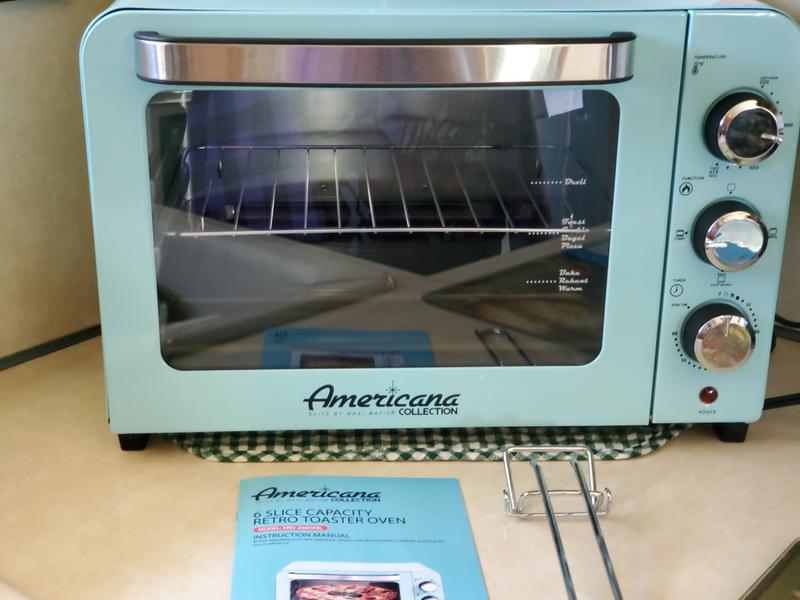 Americana by Elite Collection Retro 2-Slice Toaster Oven