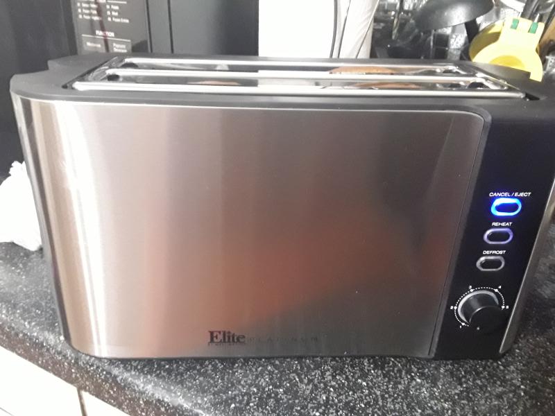 Elite Platinum 4 Slice Stainless Steel Long Toaster [ECT-3100