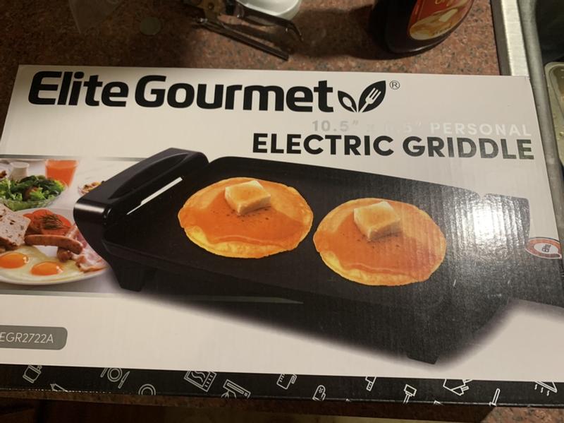 Elite Gourmet Electric Mini Griddle Black EGR2722A - Best Buy