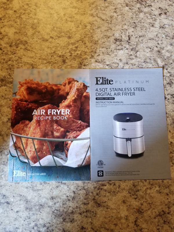 Recipe book and instruction manual